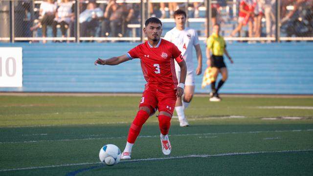 Castleberry junior Gerardo Garcia makes a play on the Salado defense in the UIL Class 4A Division 1 state championship game at Birkelbach Field on April 10, 2025, in Georgetown, Texas. Castleberry was looking for Fort Worth’s first UIL high school soccer state championship but fell just short 3-2 in overtime.
